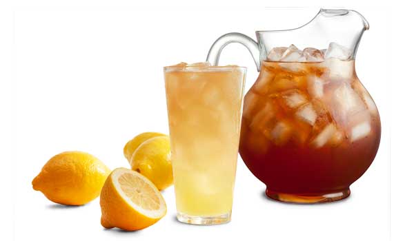 Half Fresh-Squeezed Lemonade and half iced tea drink
