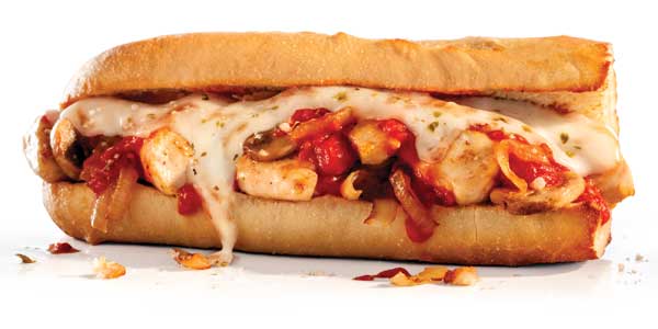 Chicken parmesan sub