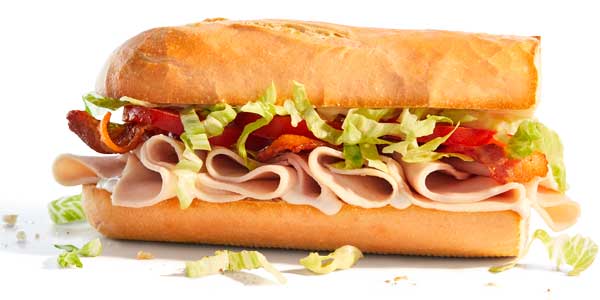 Turkey bacon ranch cold sub