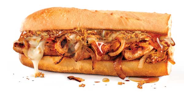 hot honey chicken sub