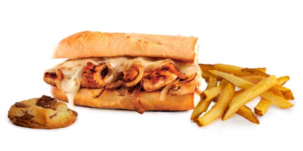 Grilled chicken teriyaki sub kids meal