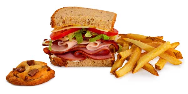 grilled or cold club sandwich kids meal