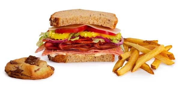 grilled or cold italian sandwich kids meal